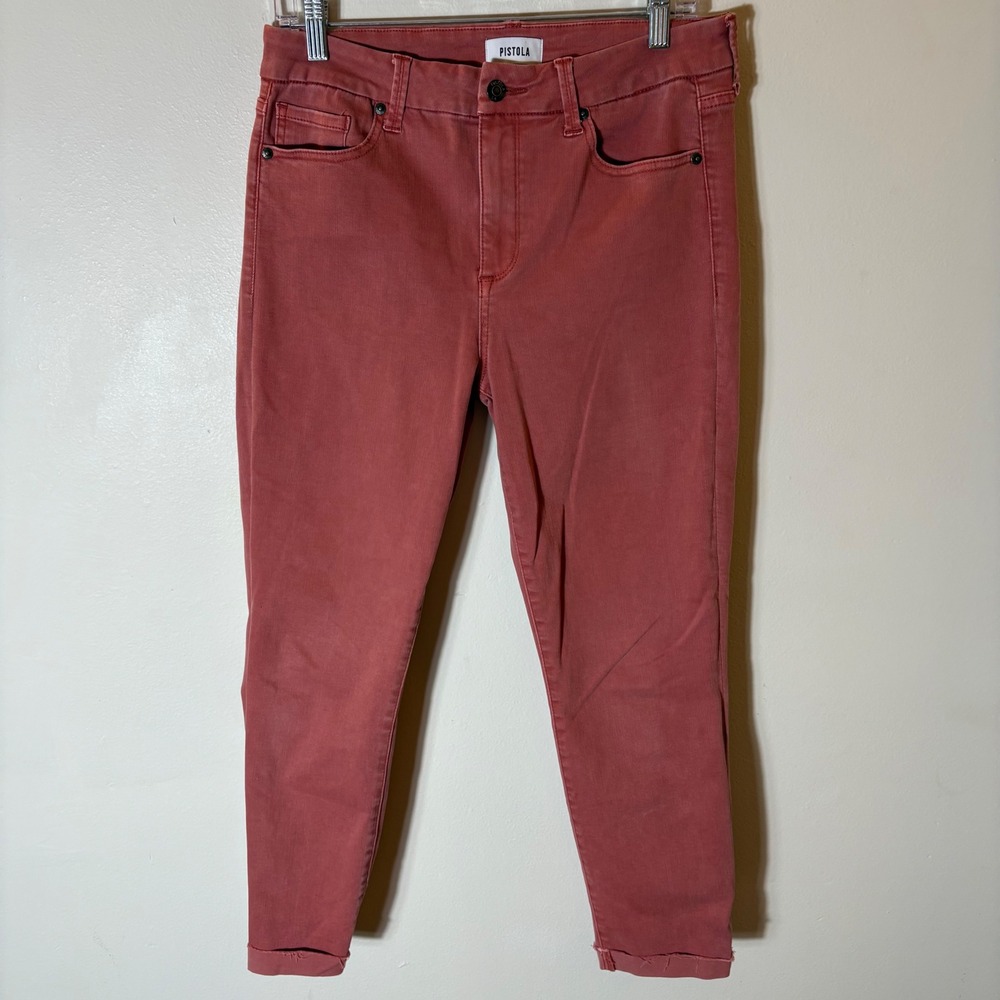 PISTOLA Drea Slim Straight Jeans in Red Rock Size 30